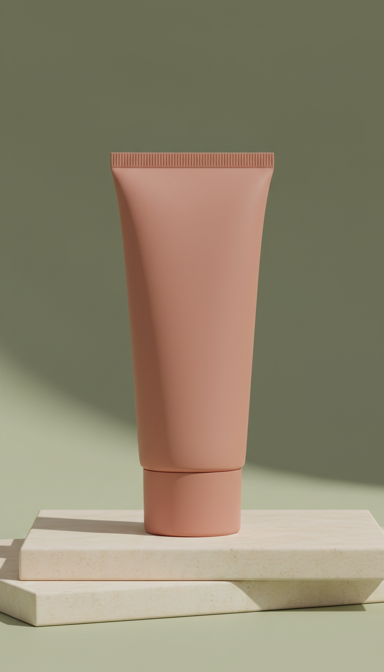 Clay blush hand cream tube